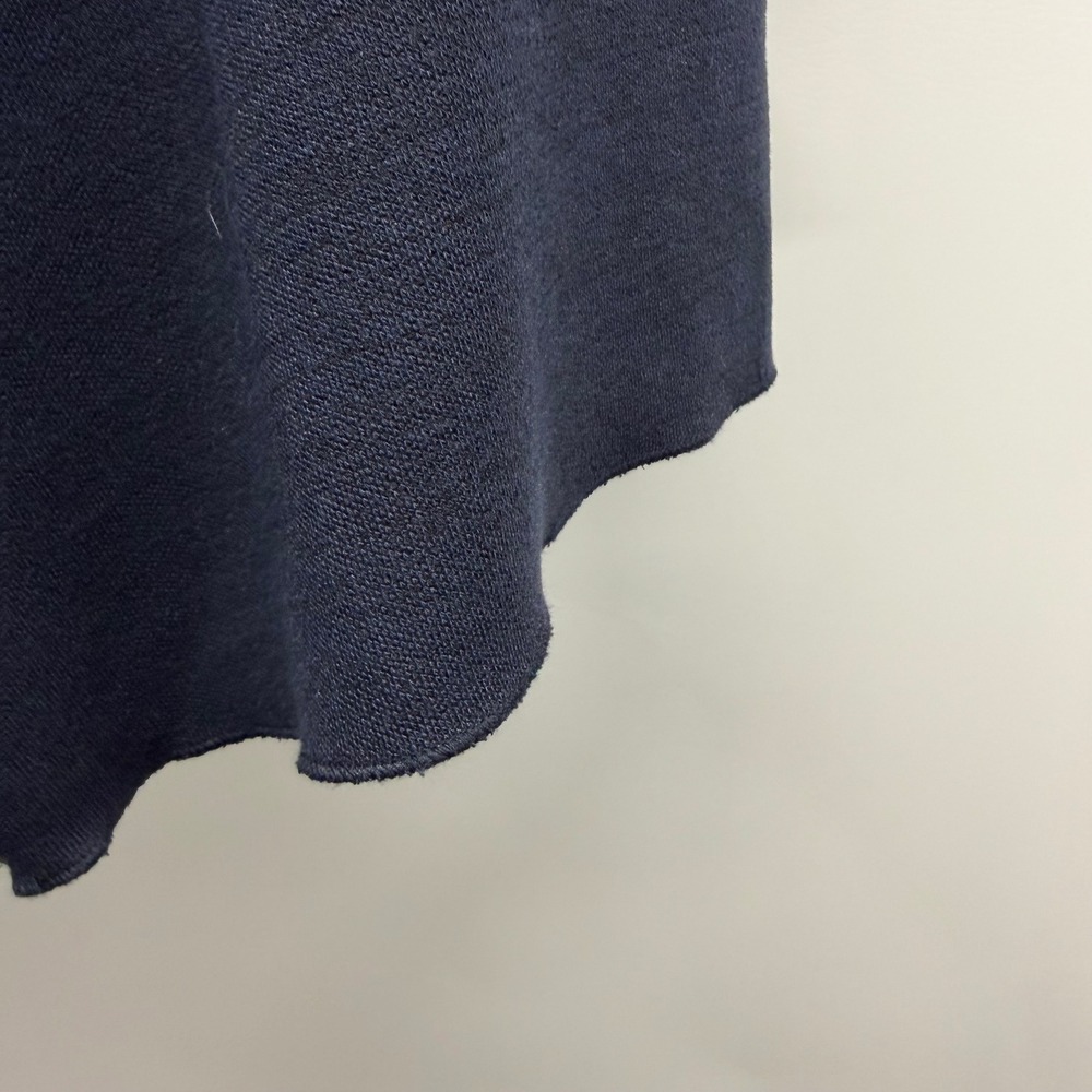 ZARA Mock Neck Sheath Dress Navy Blue Small Bodycon Festival Romantic Luxury - Picture 6 of 6